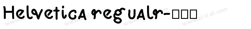 Helvetica regualr字体转换